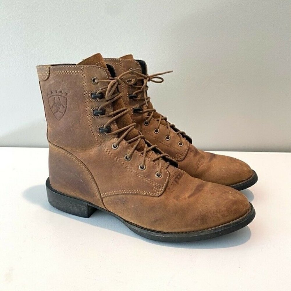 Ariat Heritage Lacer ll Western Boots Brown Leather 8